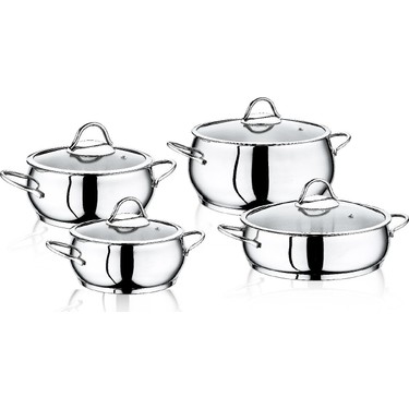 SAFINOX BELLA 8 PARÇA TENCERE SETI TEL SAP *1