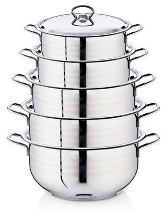 BESTINOX ÇELIK TENCERE SETI 10 PARÇA 430 *1