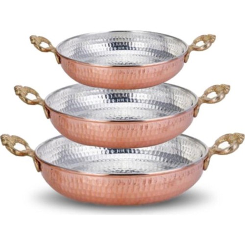 BAKIR 3LÜ SAHAN BÜYÜK 18-20-22CM *25