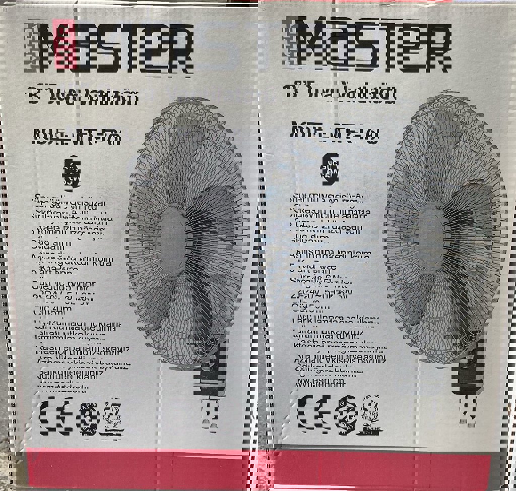 MASTER 18 INÇ DUVAR TIPI VANTILATÖR *1