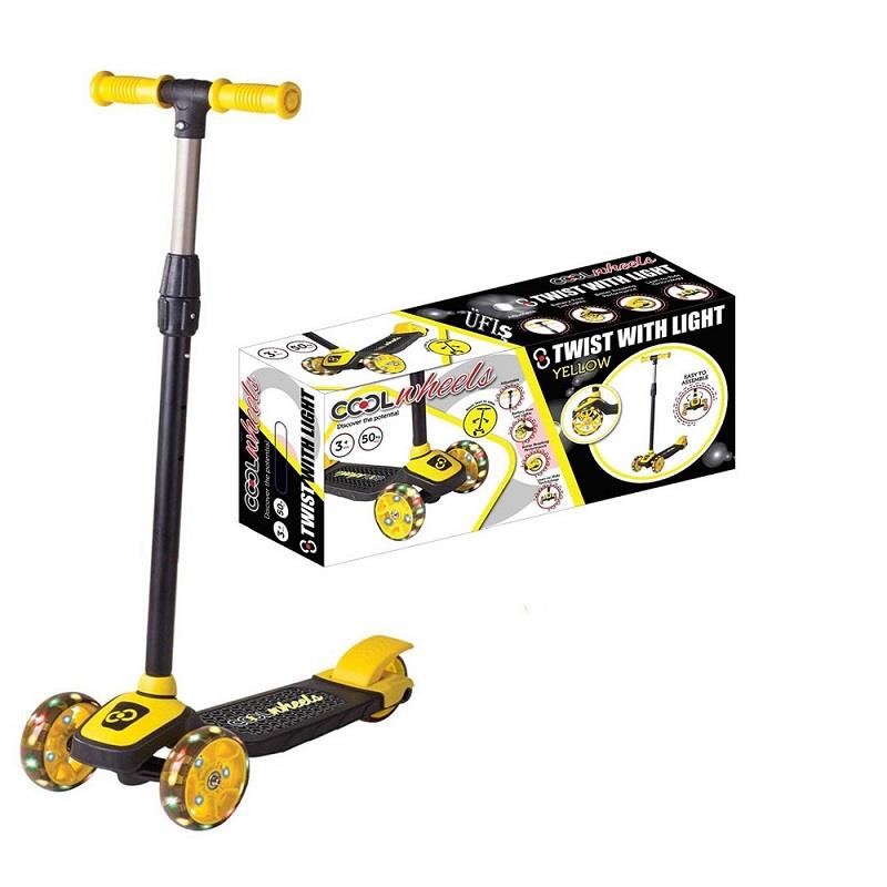 COOLWHEELS ISIKLI TWIST SCOOTER  SARI *8