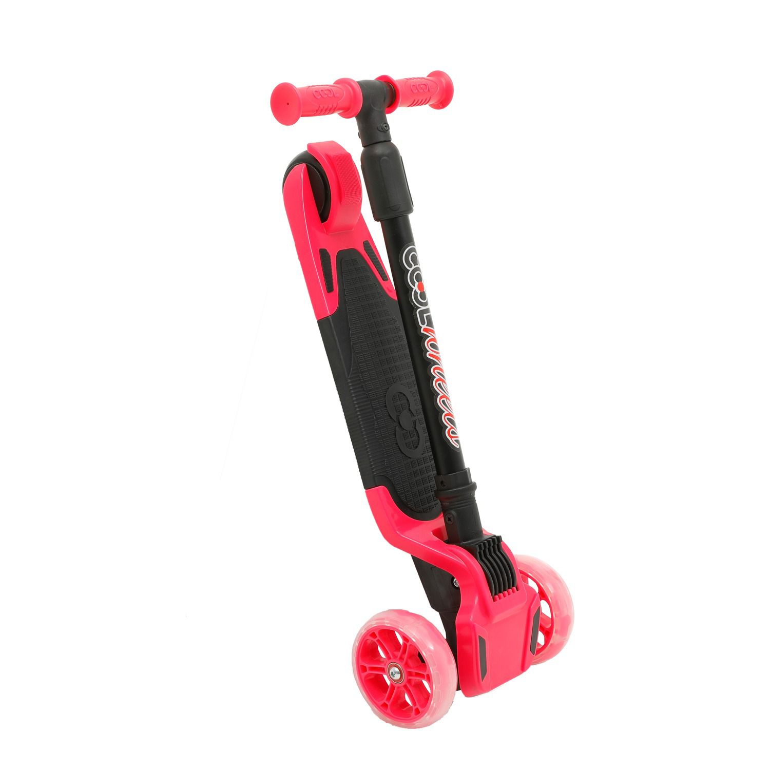 COOLWHEELS TULPAR ISIKLI KATLANIR SCOOTER PEMBE *6