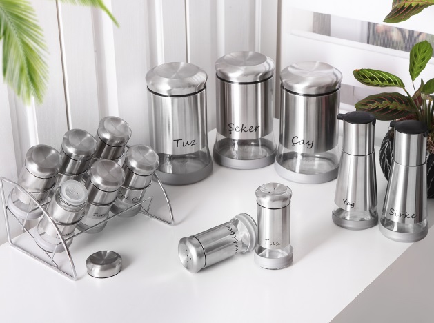 GÖNÜL CAM 13 PRÇ BAHARAT SETI INOX *2