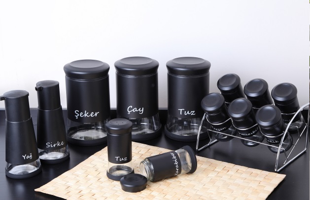 GÖNÜL CAM 13 PRÇ BAHARAT SETI SIYAH *2