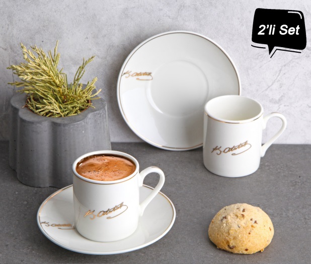 GÖNÜL PORSELEN 2 LI KAHVE FINCAN SETI *24