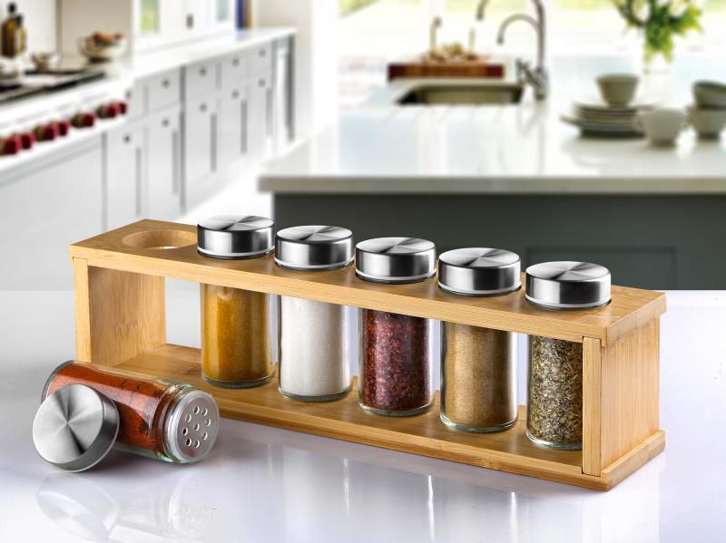 GÖNÜL ÇELIK KAPAKLI 6 LI BAHARATLIK SETI *8