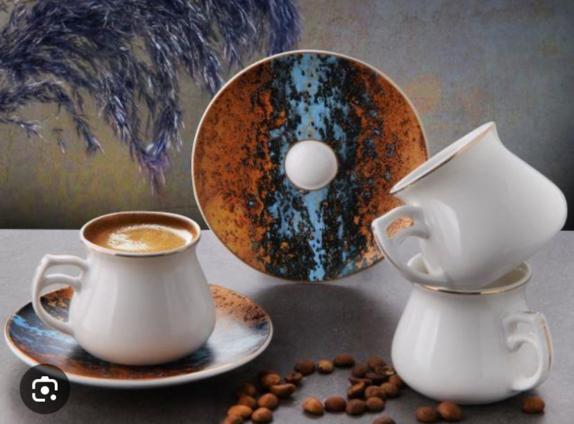 GÖNÜL PORSELEN 6 LI KAHVE FINCAN  TAKIMI *12