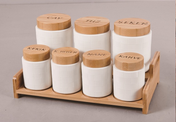 GÖNÜL BAMBU KAPAKLI BAHARATLIK *4