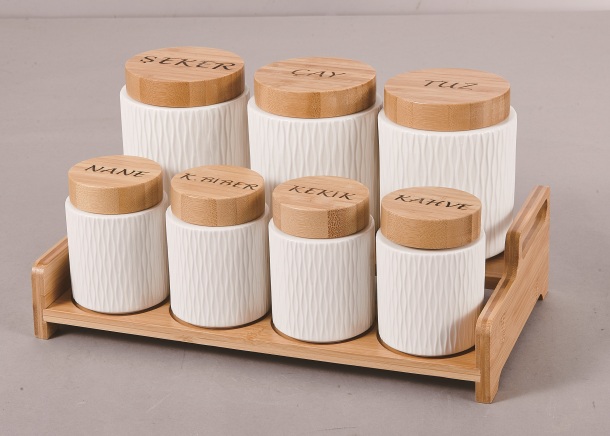 GÖNÜL BAMBU KAPAKLI BAHARATLIK *4