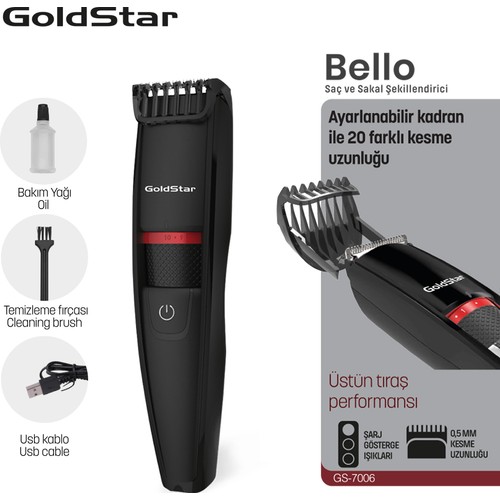 GOLDSTAR BELLO SAÇ SAKAL SEKILLENDIRME MAKINESI *6