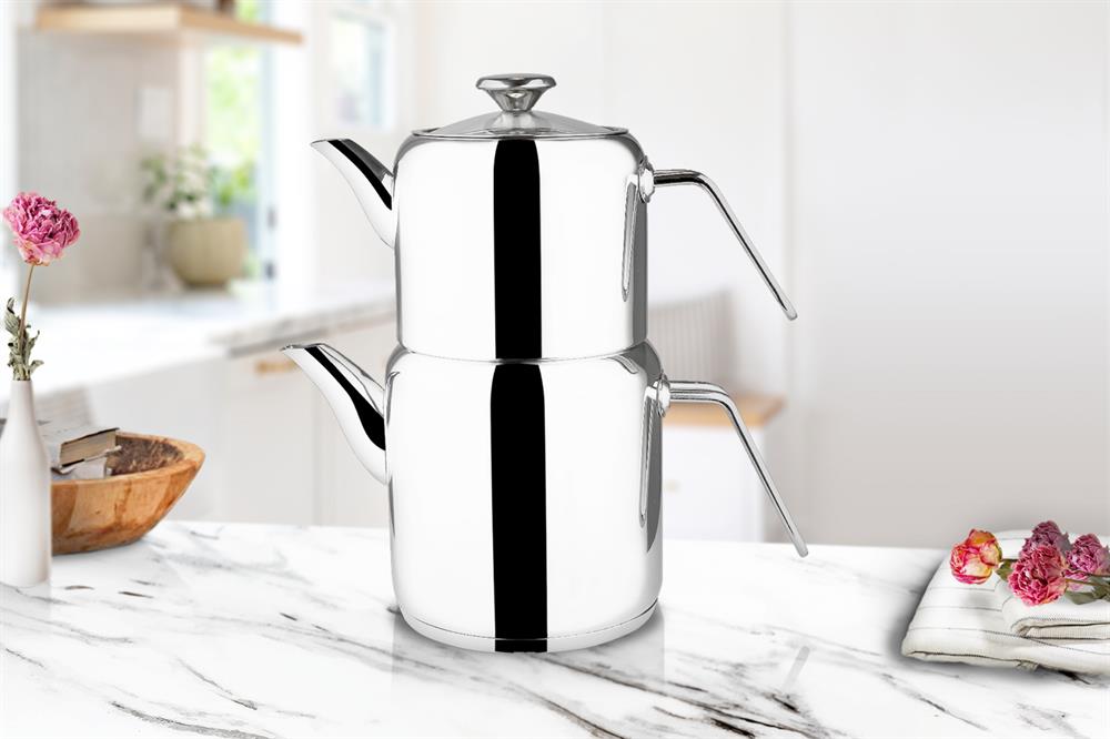 PAÇI-SILINDIR METAL KUPLU 304 ÇELIK ÇAYDANLIK *6