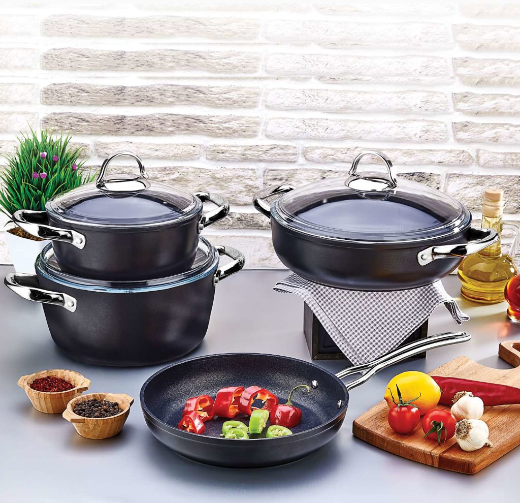 SAFLON SERAMIK TENCERE SETI 7 PARÇA *1