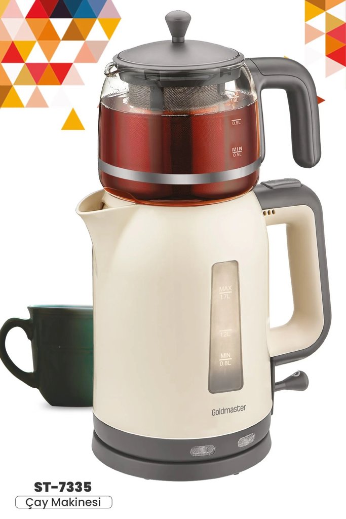 GOLDSTAR PLASTIK RENKLI ÇAY MAKINESI *4