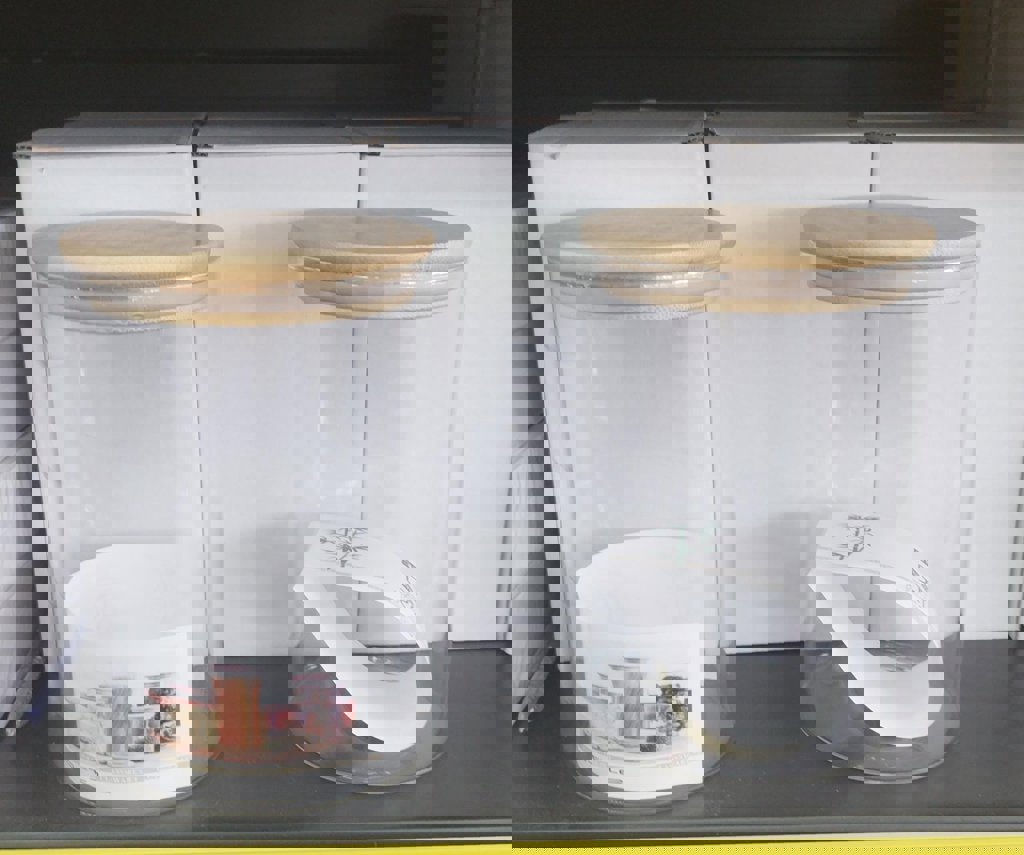 TUTKU  BAMBU KAPAK 1000 ML.CAM KAVANOZ *3272*  *24