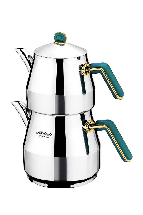 AKDENIZ ELMAS AILE ÇAYDANLIK YESIL ALTIN *6