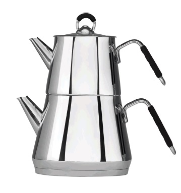 AKDENIZ PIRAMIT AILE SILIKON KULPLU ÇAYDANLIK *8