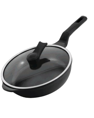 AKDENIZ SHELLIX 28 CM KAPAKLI DÖKÜM TAVA *5