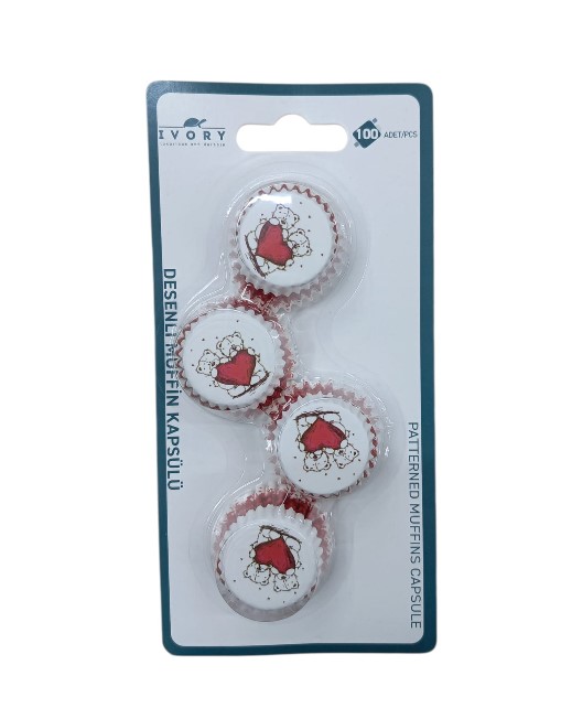 BOZ IVORY 100LÜ BROWNIE KAGIT KEK KAPSULÜ PK12*240